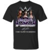 Undertaker 30th Anniversary Signature Thank You For The Memories Shirt