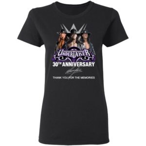 Undertaker 30th Anniversary Signature Thank You For The Memories Shirt