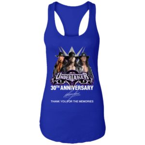 Undertaker 30th Anniversary Signature Thank You For The Memories Shirt