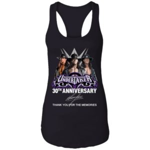 Undertaker 30th Anniversary Signature Thank You For The Memories Shirt