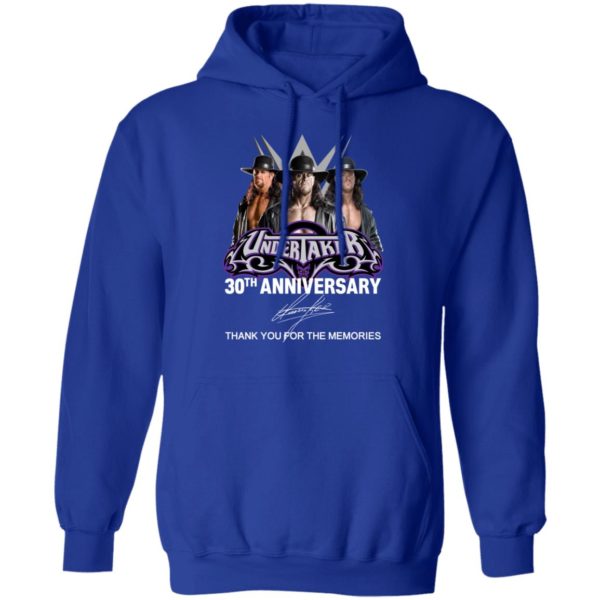 Undertaker 30th Anniversary Signature Thank You For The Memories Shirt