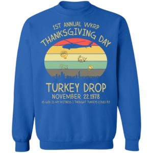 Turkey Drop 1st Annual WKRP Thanksgiving Day Shirt