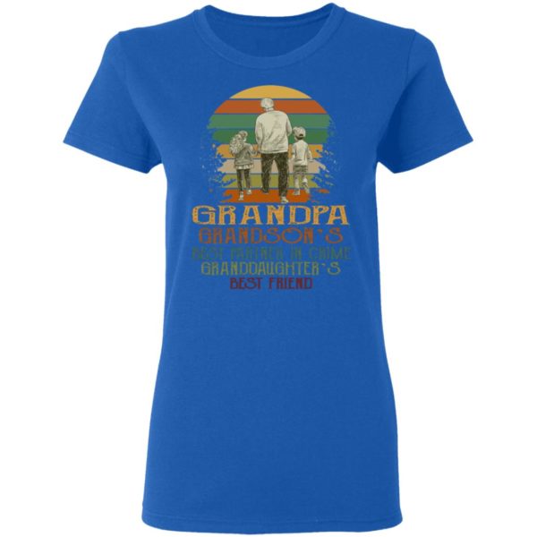 Grandpa Grandson's Best Partner In Crime Granddaughter's Best Friend Shirt