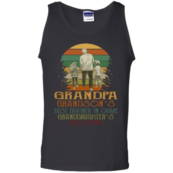 Grandpa Grandson's Best Partner In Crime Granddaughter's Best Friend Shirt