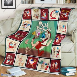 Ren Stimpy Quilt Fleece Blanket