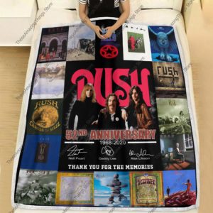Rush 52nd Anniversary 1968 2020 Blanket