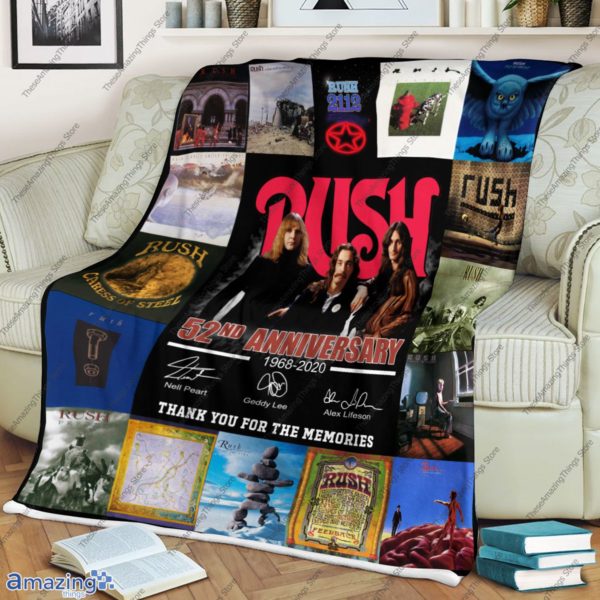 Rush 52nd Anniversary 1968 2020 Blanket