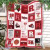 Rutgers Scarlet Knights Basketball Rsk Quilt Blanket