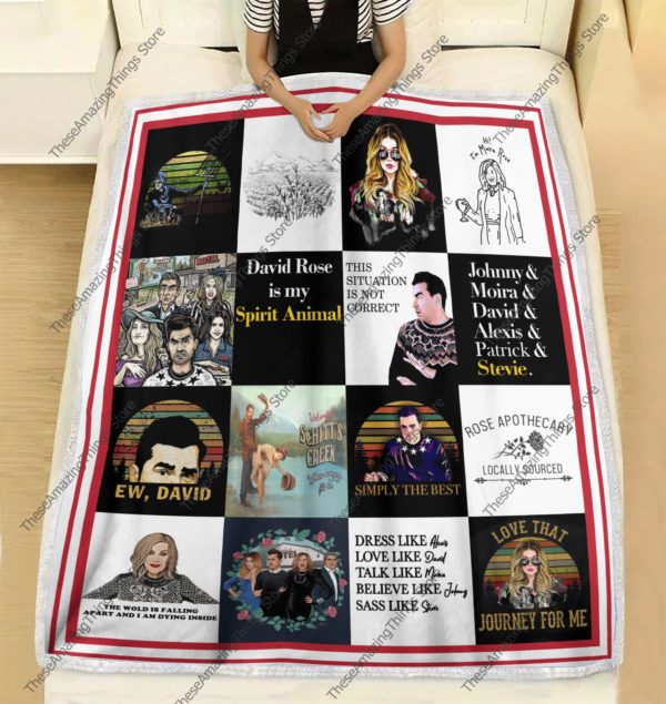 Schitt’s Creek Collage Quilt Blanket
