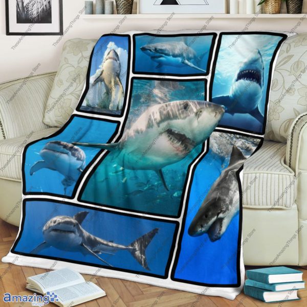 Shark 3D Quilt, Fleece Blanket