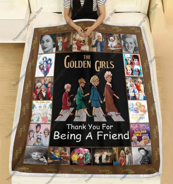 The Golden Girls Bedding Quilt Blanket, Thank You For Being A Friend, Abbey Road Parody Blanket