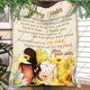 To My Sister Sunflower Blanket