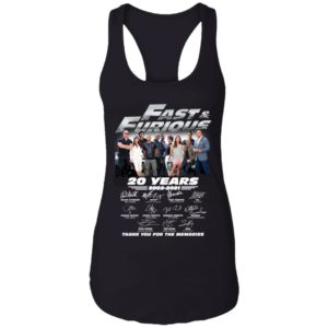 Fast & Furious 20 Years 2002 2021 Character Signature Shirt