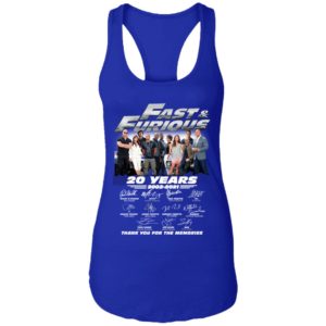 Fast & Furious 20 Years 2002 2021 Character Signature Shirt