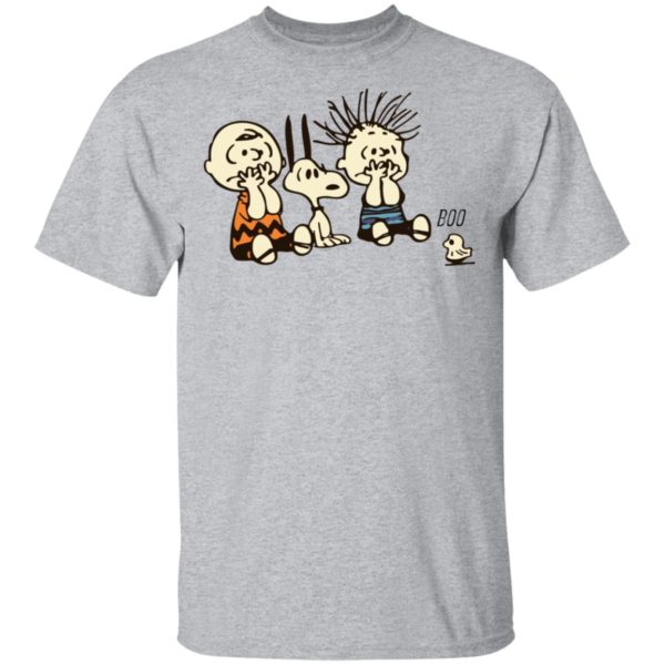 Snoopy And Charlie Brown Boo Ghost Funny Characters Shirt