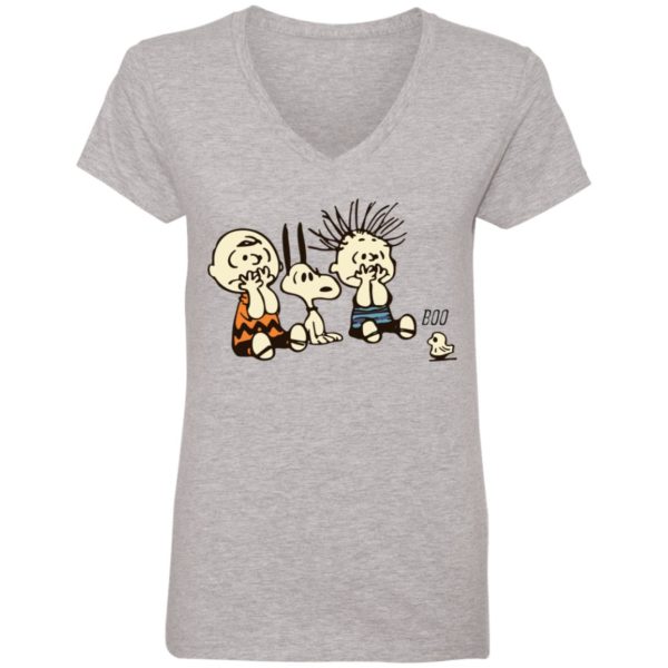 Snoopy And Charlie Brown Boo Ghost Funny Characters Shirt