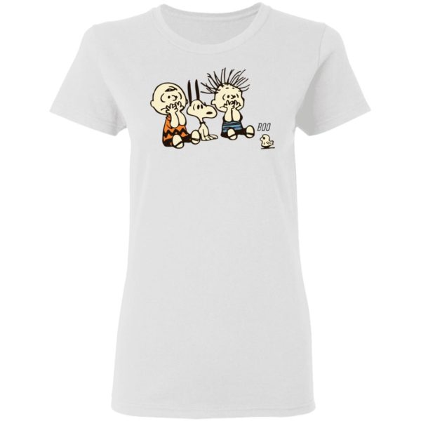 Snoopy And Charlie Brown Boo Ghost Funny Characters Shirt