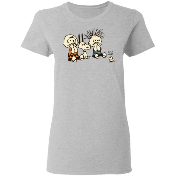 Snoopy And Charlie Brown Boo Ghost Funny Characters Shirt
