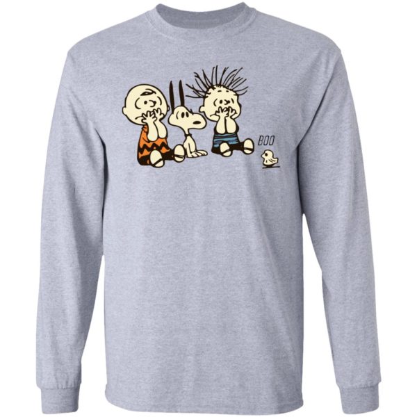 Snoopy And Charlie Brown Boo Ghost Funny Characters Shirt