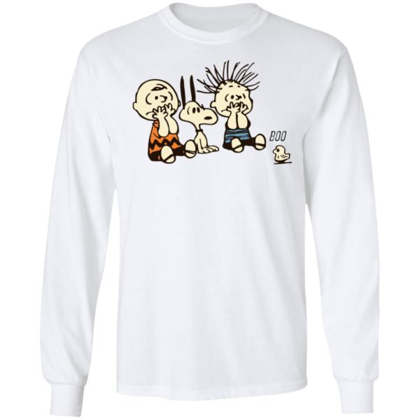 Snoopy And Charlie Brown Boo Ghost Funny Characters Shirt