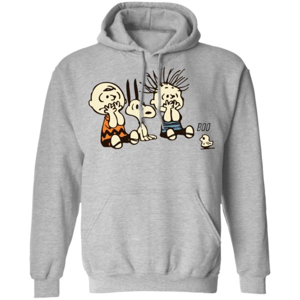 Snoopy And Charlie Brown Boo Ghost Funny Characters Shirt