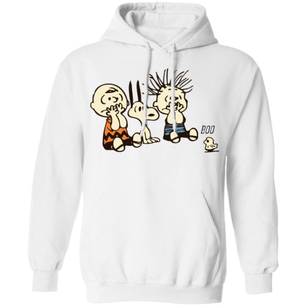 Snoopy And Charlie Brown Boo Ghost Funny Characters Shirt