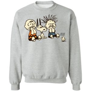 Snoopy And Charlie Brown Boo Ghost Funny Characters Shirt image Snoopy And Charlie Brown Boo Ghost Funny Characters Shirt