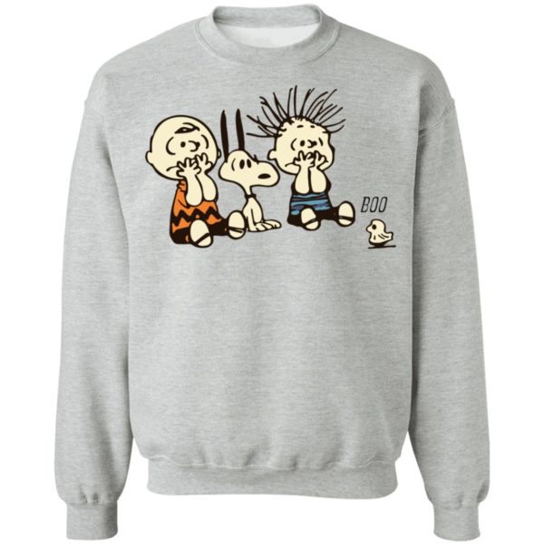 Snoopy And Charlie Brown Boo Ghost Funny Characters Shirt