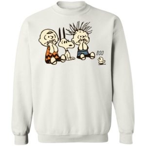 Snoopy And Charlie Brown Boo Ghost Funny Characters Shirt image Snoopy And Charlie Brown Boo Ghost Funny Characters Shirt