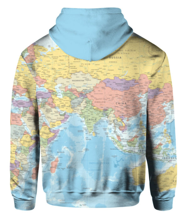 World Map All Over Print 3D Shirt
