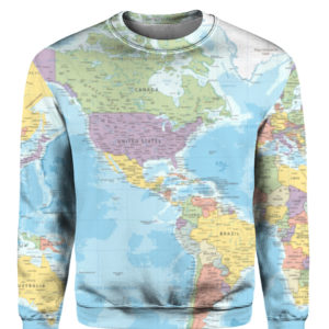 World Map All Over Print 3D Shirt