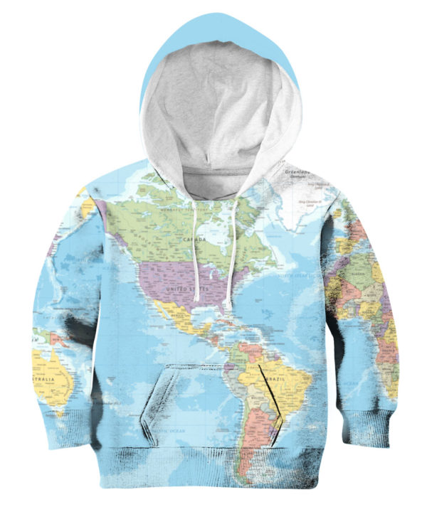 World Map All Over Print 3D Shirt