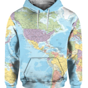World Map All Over Print 3D Shirt
