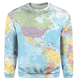 World Map All Over Print 3D Shirt