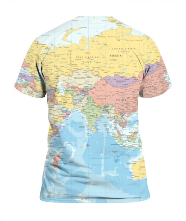 World Map All Over Print 3D Shirt