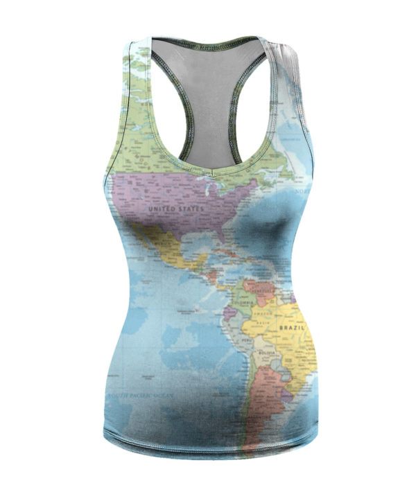 World Map All Over Print 3D Shirt