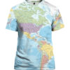 World Map All Over Print 3D Shirt