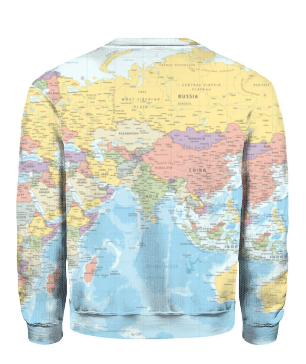 World Map All Over Print 3D Shirt