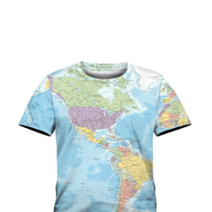 World Map All Over Print 3D Shirt