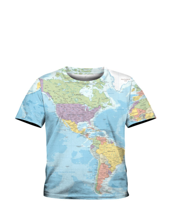 World Map All Over Print 3D Shirt