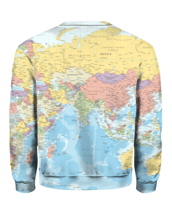 World Map All Over Print 3D Shirt