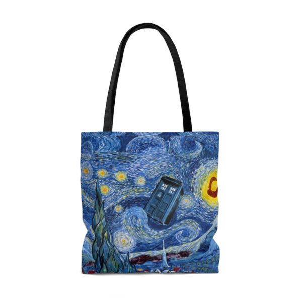 Van Gogh's Painting Starry Night Doctor Who All Over Print Tote Bag