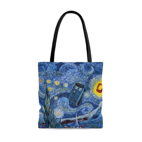 Van Gogh's Painting Starry Night Doctor Who All Over Print Tote Bag