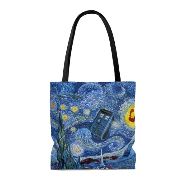 Van Gogh's Painting Starry Night Doctor Who All Over Print Tote Bag