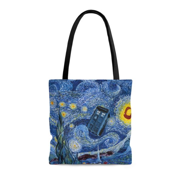 Van Gogh's Painting Starry Night Doctor Who All Over Print Tote Bag