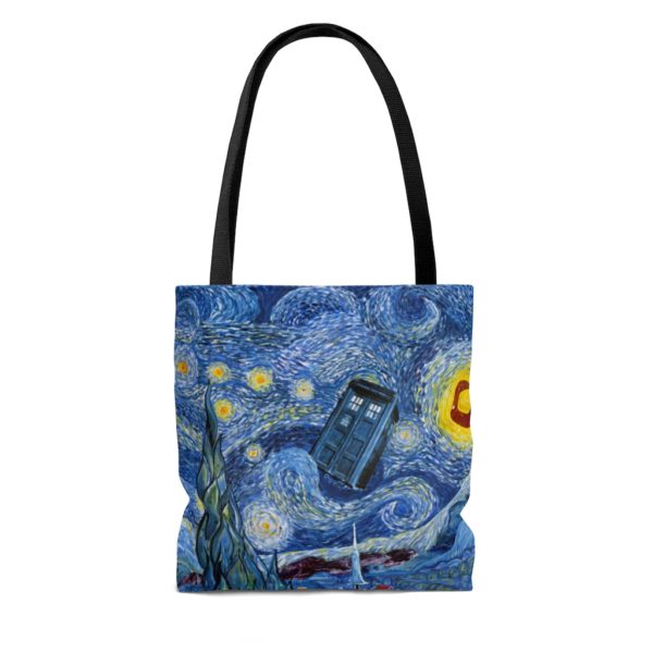 Van Gogh's Painting Starry Night Doctor Who All Over Print Tote Bag