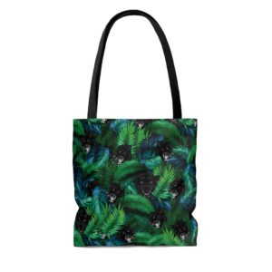 Black Panther Tropical All Over Print Tote Bag