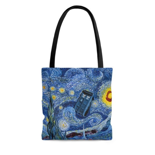 Van Gogh's Painting Starry Night Doctor Who All Over Print Tote Bag