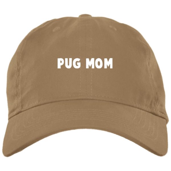 Pug Mom Hat | Twill Cap | Unstructured Dad Cap