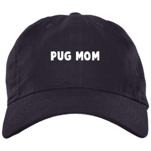 Pug Mom Hat | Twill Cap | Unstructured Dad Cap